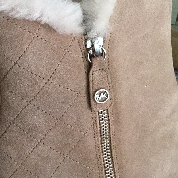 michael Kors wedge boot DK khaki 9M suede new box - Picture 3 of 15